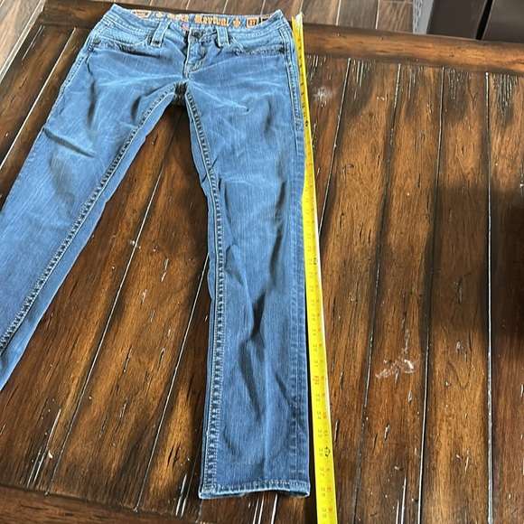 Rock Revival Blue Skinny Jeans Classic Fit - Picture 12 of 13